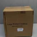 5 Pcs (12.8",9.8, 7.6, 5.7, 2.7) Large Halloween Cauldron, Black Plastic Witch Cauldron Bowl, Cauldrons Pot Candy Bucket for Halloween & St. Patricks Day Party Favors Decor