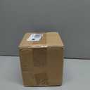 Distressed Farmhouse Square Solid Wood Tissue Box Cover with Slide-Out Bottom Panel Honey Brown Tissue Box Holder for Bathroom Living Room Dining Room Bedroom Toilet (Washed White)