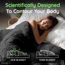 HomeSmart King Size Weighted Blanket 30lbs, Soft Breathable Fabric, Oversized XL Heavy Blanket for Adults, Grey