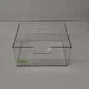 Clear Stackable Open Front Storage Bin Organizer – 10"x10"x6" Modular Plastic Container for Pantry, Kitchen, Fridge, Closet, Office & Bathroom – BPA-Free, Durable, Space Saving (1)