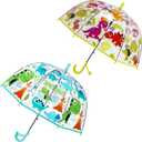 RONIARE 2 Pack Kids Clear Umbrellas for Rain Dome Bubble Umbrella Windproof for Toddler Boys Girls
