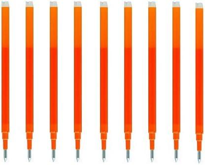 Pilot Gel Ink Refills for FriXion Erasable Gel Ink Pen, Fine Point 0.7mm, Orange Ink, Pack of 9