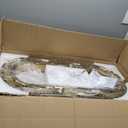 19.7 Inch Dimmable Modern Gold Crystal Chandelier, Luxury 2-Tier Round K9 Crystal Ceiling Light Fixture, 12-Light Adjustable Brass Chandelier for Dining Room Kitchen Island Living Room