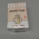 GROSMIMI Flip Top Spill Proof Sippy Cup, PPSU, BPA Free, 6 oz, Stage 2 Straw for Toddlers (Cherry)