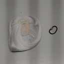 Flufymooz Real Human Hair Toppers for women, 10 Inch Clip in Bangs 100 Human Hair Toppers for Thinning Hairpiece, Cover Hairpiece with 150% Density Silk Base-Silver White