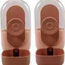 POPETPOP 2pcs Automatic Hanging Pet Water Feeder Dispenser for Dogs and Cats Leak Cage Water Bottle Safe Material Prevents Spills for Crates and Cages