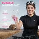 Bike Water Bottle Holder Bicycle Cage for Mountain Road MTB Gravel Adult Bikes Cycling Universal Carrier Rack 2 Pack Aluminum Alloy Ultralight Kettle Drink Accessories White Pink