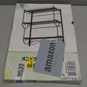 Bathroom Organizer Countertop - 3 Tier Spice Rack Organizer, Counter Organization and Storage for Bathroom, Kitchen, Bedroom, Offices, Foldable (Black)