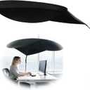 Office Cubicle and Desk Shade, Suitable for Cubicle to Block Light and Privacy Protection Cubicle Light Shield Black Diameter 65 inchesBlack