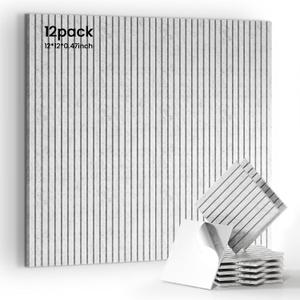 12 Pack Acoustic Panels,Thicker 0.47inch Self-Adhesive Soundproof Wall Panels,High Density Sound Proof panels for Walls,Office,Reccording Studio,Home,Furnace-Silver Gray