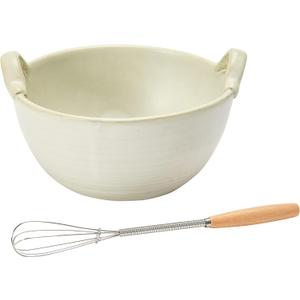 Stoneware Batter Bowl Whisk