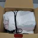 MICOCAH 8FT Christmas Inflatables Outdoor Decorations, Inflatable Snowman Holding Garland Blow Up Yard Decoration Build-in Rotating Colorful LEDs Xmas Holiday Party Indoor Lawn Christmas Eve Dcor