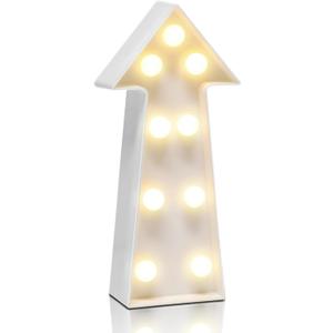 YiaMia Arrow Sign Light, Battery Powered Night Light & Decor, Arrow Party Decorations