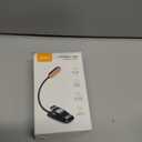 Gritin 16 LED Rechargeable Book Light for Reading in Bed- Eye Caring 3 Color Temperatures, Stepless Dimming Brightness, 80 Hrs Runtime, Lightweight Flexible Clip on Light for Book Lovers (Black)