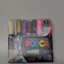 uni POSCA PC-1M Water-Based Paint Markers, Extra Fine Tip (0.7mm), Assorted Colors, 16 Pack