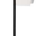 Toilet Paper Holder Stand with Shelf on Top, Black TP Roll Holder Floor Standing, Sturdy Base (Black)
