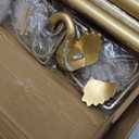 2 Pack Gold Curtain Rods 48 to 84 Inch,1 Inch Heavy Duty Curtain Rods with Brackets,Adjustable Curtain Rod Set,Decorative Swan Finials Drapery Pole,Single Rod for Bedroom 36-88",Brass Gold