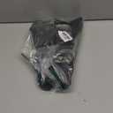 Women's Strappy High Heels Sandals Square Open Toe Ankle Strap Slingback Thong Stilettos Shoes for Wedding (10, Black Pu)