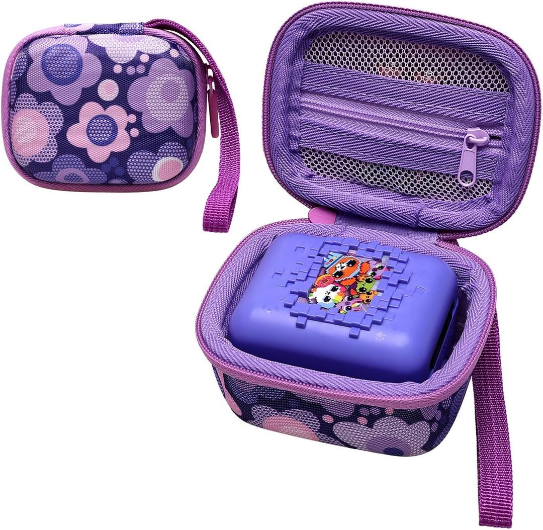 XANAD Carrying Case Compatible with Bitzee Interactive Toy Digital Pet, Protective Storage Holder for Bitzee Virtual Electronic Pets Accessories Purple
