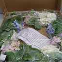 Spring Summer Wreaths for Front Door, 20 Inch Artificial Wreaths with Hydrangea Floral, Floral Wreath for Porch Wall Window Wedding Decor, All Season Wreaths for Home Outdoor Decoration (Pink Blue White)