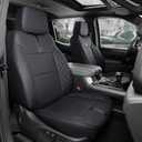 for 2019-2025 2026 Chevy Silverado Seat Covers/GMC Sierra Seat Covers, 2025 Chevy Silverado 1500 Accessories, 2025 GMC Sierra 1500 Accessories, Black, fit 2nd Row Seatback Storage