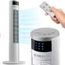 NEXAIR 36 Oscillating Tower Fan, 3 Speed Portable Fan Tower With Remote Control, Quiet Operating Floor Fan for Bedroom with 7.5 Hr Auto Off Timer, Modern Design Room Cooling Fan For Home & Office
