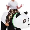 Newcotte Panda Inflatable Riding Costumes Christmas Panda Blow up Riding Costumes for Adult Men Women Masquerade Carnival Fasching Theme Parties Cosplay