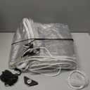 Clear Tarp 8X10 FT with Grommets and Tying Rope,Clear Tarps 14 Mil Thick Heavy Duty PVC Vinyl Waterproof,Protects Against Water,Tear,Cold Weather Resistant for Patio,Camping,Greenhouse Outdoor,Porch (8x10 FT (2.4x2.9m))