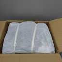 HIGOGOGO Round Stuffed Pouf Ottoman, Corduroy Poufs with Foam Chunk Filling, Furry and Fluffy Pouf Foot Stool Storage Ottoman, 26 X 18 Floor Poufs Foot Rest for Living Room, Navy