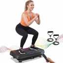Vibration Plate Exercise Machine 460 Lbs Capacity, 200 Speeds Full Body Workout Vibrating Plate for Lymphatic Drainage Weight Loss, Shake Platform with Bluetooth for Women Men,2D6Z