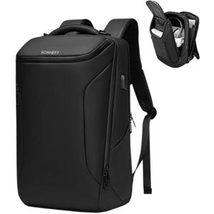 Business Laptop Backpack for Men Women, Anti-Theft Travel Rucksack, Durable Multi-Functional Casual Daypack for Work Carry on Backpack fits 17.3inch Computer Black