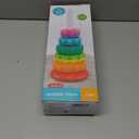 Baby Spinning Stacking Toys for Toddlers 1-3, Rainbow Ring Stacker Montessori Toys for Babies 6-12 Months, 1 2 3 One Year Old Girl Boy Christmas Birthday Gifts, Autism Sensory Learning Toy