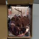 Uiorgui 70th Birthday Decorations for Women: 33pcs Kit with Crown, Sash, Banner, Backdrop, Balloons, Swirls & Fans in Rose Gold & Black