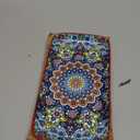 glowworm Porcelain Appetizer Plates Set of 6, 8.5 Inch Rectangular Salad Plates for Sushi, Dessert, Christmas Serving Platters, Serving Tray for Party, Microwave & Oven Safe, Bohemian