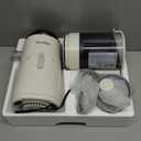 Juicer Machines, 2-in-1 Cold Press Juicer for Juice & Sorbet, suit for Vegetable and Fruit with 5-Inch Wide Chute, Powerful Masticating//High-Yield High Nutrients/Rev Mode/Easier Clean (Off-white)