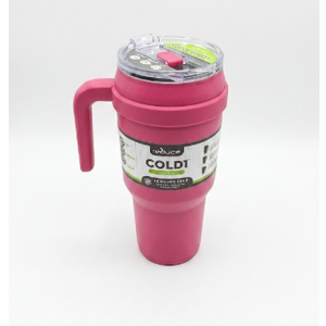 Reduce COLD1 40oz Cold Mug With Straw & Handle - Pink