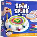 Klever Kits Spin Art for Kids, 2-in-1 Spin Spiro Machine Kit, Arts & Crafts Paint for Boys & Girls, Painting Spinner Toys Kits, DIY Birthday Gifts for Kids Age 6 and Up