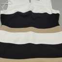 Tommy Hilfiger Women's Scuba Crepe Structured Sleeveless (12 Petite, Chino/Black/Ivory)
