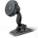 eSamcore Phone Holder for Car - Magnetic Car Phone Mount for Vehicle Dashboard, [Double 360 Adjustable Stand] Cell Phone Automobile Cradles with Strong Magnets for iPhone