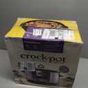 Crock-Pot Large 8-Quart Programmable Slow Cooker with Auto Warm Setting Black Stainless Steel
