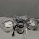 Ganiza Food Processor, 2-Speed Food Chopper Meat Grinder with 8 Cup Stainless Steel & 8 Cup Glass Bowls, Upgraded Button & Smart Overheat Protection Light - Includes Clean Brush, 2 Sets of Blades (Silver)