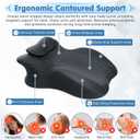 Ergonomic Memory Foam Wedge Pillow for Neck and Waist