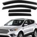 in-Channel Rain Guards Fit for Ford Escape 2020 2021 2022 2023 2024 2025 2026, Side Window Wind Sun Deflectors, Durable 2020-2026 Escape Window Rain Guards Black 4PCS