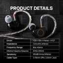 Linsoul SIMGOT SuperMix 4 1DD+1BA+1Planar+1PZT Hybrid Drivers Earphones, HiFi in Ear Monitor IEM, Wired Gaming Earbuds with OFC Silver-Plated Cable for Musician Audiophile