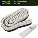 4036EL3001A Dryer Felt Seal for LG Kenmore Dryer Rear Drum Seal Replaces 1267485 AH3522851 AP4438638 PS3522851 EAP3522851 PD00007604