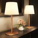 EZVALO 1 Pack Cordless Table Lamp IP65 Waterproof, Rechargeable Shower Lamp with 4500mAh Battery Operated, 3 Color Temps Dimmable LED Night Light for Living Room, Bathroom, Kitchen, Patio & Camping