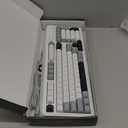 AULA 99 Wireless Keyboard, Custom Computer Keyboard, Tri-Mode Bluetooth 5.0/2.4GHz/USB-C Cute Creamy Gaming Keyboards with Number Pad, RGB Backlit Media Knob Programmable Keybaord for PC Gamer - Grey