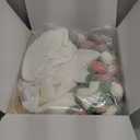 Crochet Flower Bouquet Throw Blanket, Handmade Knitted Blanket with Rose Flowers, Cute Romantic Gift for Her Girlfriend Mom Mothers Day Valentine Wedding Anniversary Birthday, Pink and White (40 inches)