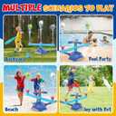 Water Sprinkler Baseball Toy, 5 in 1 Water Sprinkler for Kids Outdoor Play with 2 Sprinkler Heads, Hedgehog Baseball Sprinkler Toy, Summer Backyard Lawn Pool Party Fun