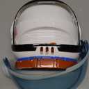 Spooktacular Creations Astronaut Helmet for Kids with Movable Visor Pretend Role Play Accessory Toy Set Halloween Costumes (White+red)